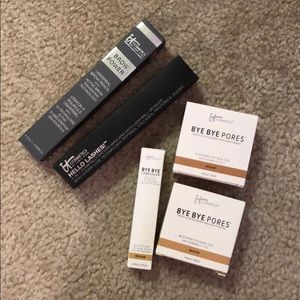 Variety of IT Cosmetics makeup products